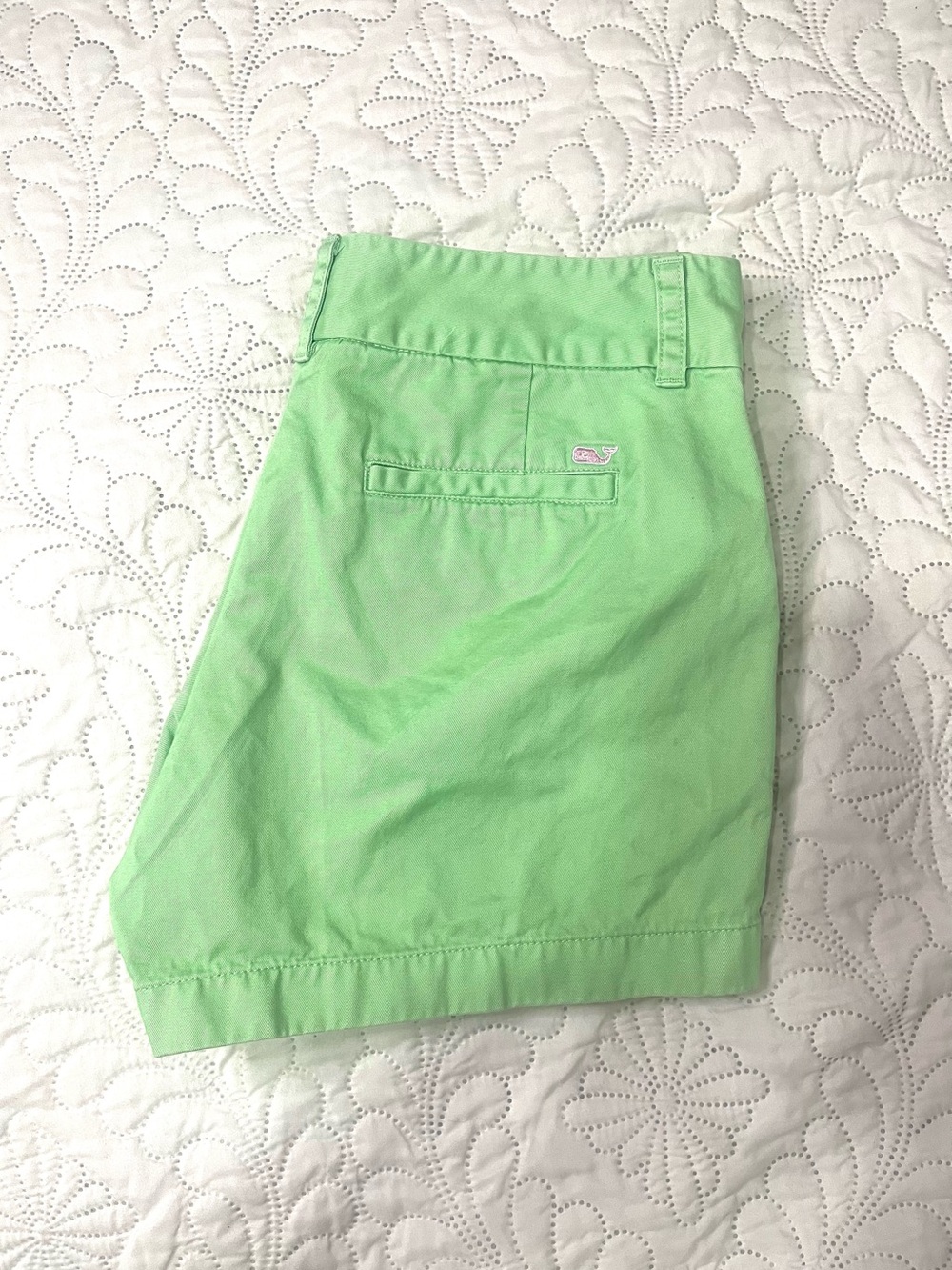 Vineyard Vines by Shep & Ian
 Green with Pink Women's shorts . 4
